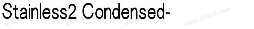 Stainless2 Condensed字体转换
